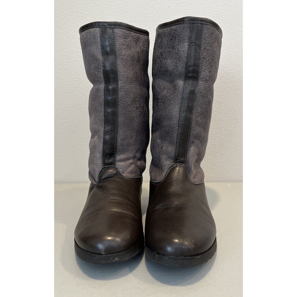 Women’s Patricia Green Collection Made In Spain Leather Gray Brown Boots Size 7